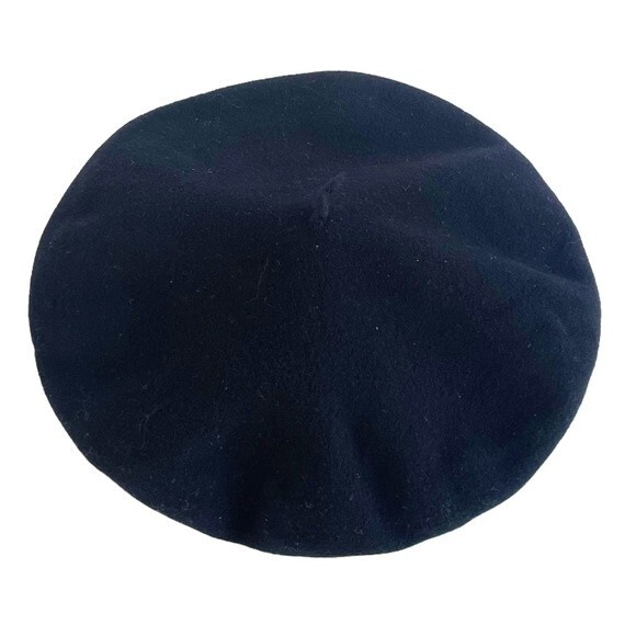 Bearn Authentic French Beret Black Wool Parisian Classic Cap Preppy Hat Cap